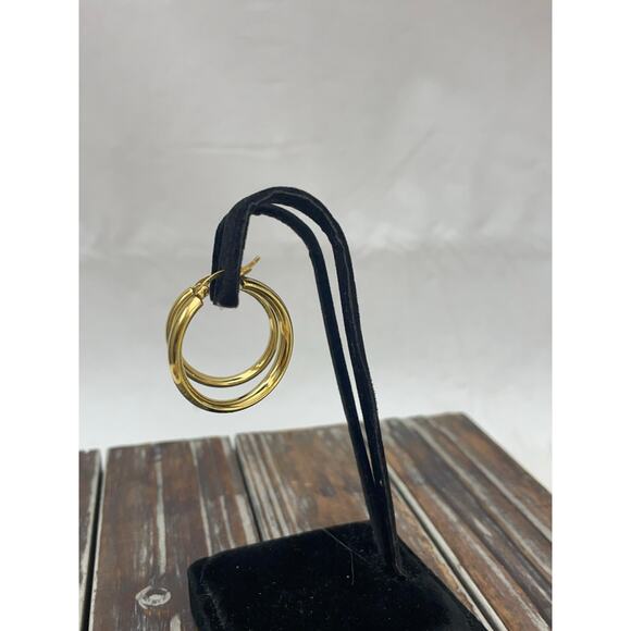 Women's Gold Tone Earrings Quality Beautiful - Picture 4 of 6